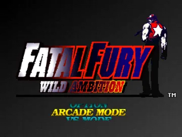 Fatal Fury - Wild Ambition (US) screen shot title